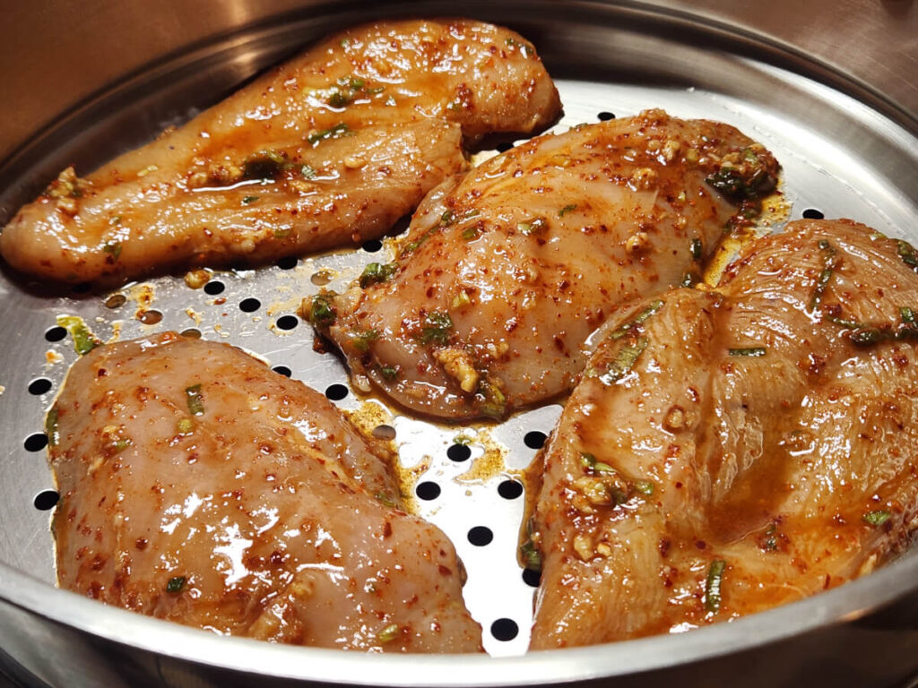 JAHZKITCHEN Steaming Korean Chicken Breast Fillets