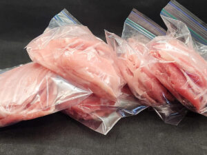 JAHZKITCHEN Thinly Sliced Pork half pound portions for freezing