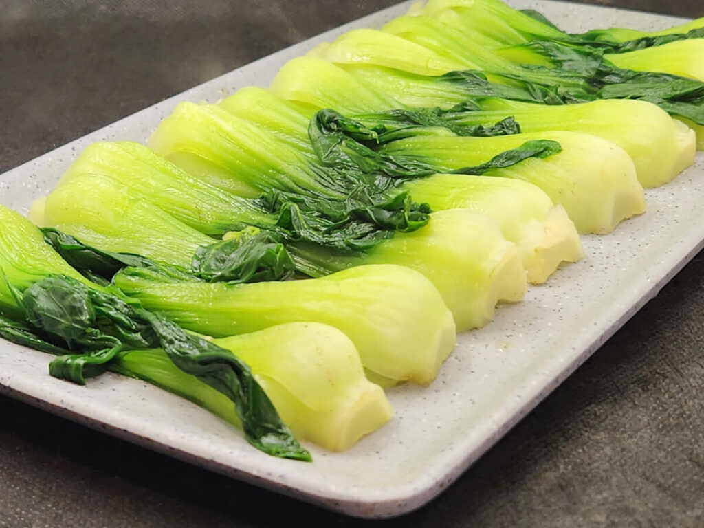 JAHZKITCHEN Boiled Bok Choy Angle view