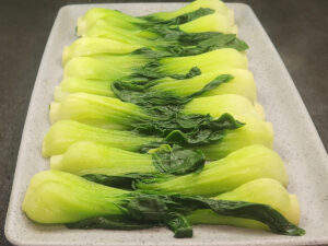 JAHZKITCHEN Boiled Bok Choy Front view