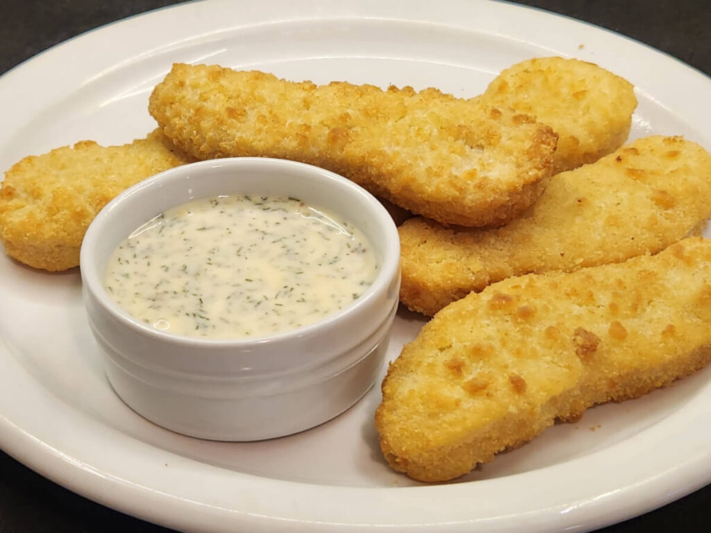 JAHZKITCHEN Chicken Fingers with Honey Dill Sauce