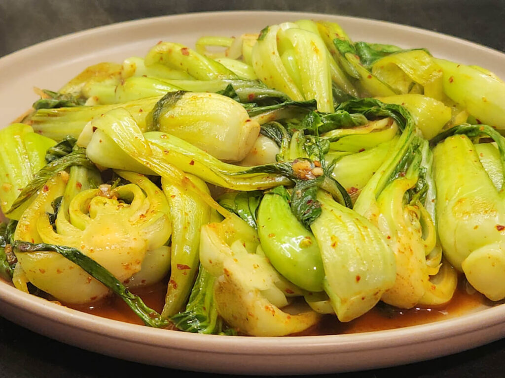 JAHZKITCHEN Korean Bok Choy Stir Fry JAHZKITCHEN Korean Bok Choy Stir Fry