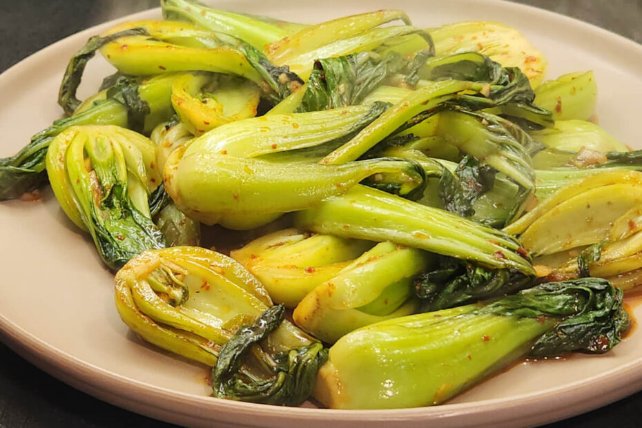 JAHZKITCHEN Korean Stir Fry Bok Choy
