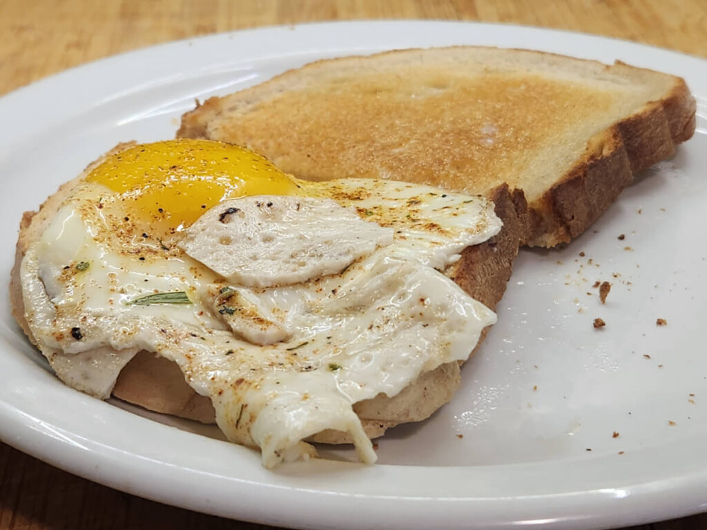 JAHZKITCHEN Open Face Sunburst Sandwich