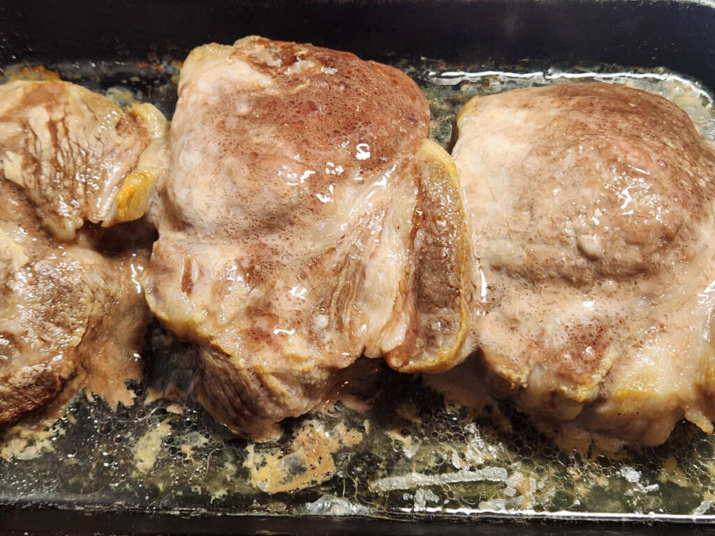 JAHZKITCHEN Oven Baked Pork Chops ready for searing