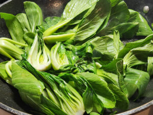 JAHZKITCHEN Stir Frying Bok Choy 1 Minute Over Max Heat