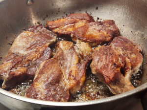 Searing Pork Shoulder Chops
