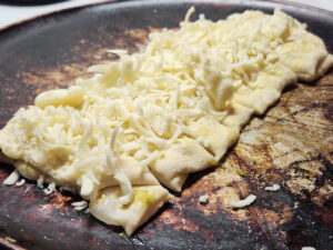 JAHZKITCHEN Cheesy Bread with Chees in top