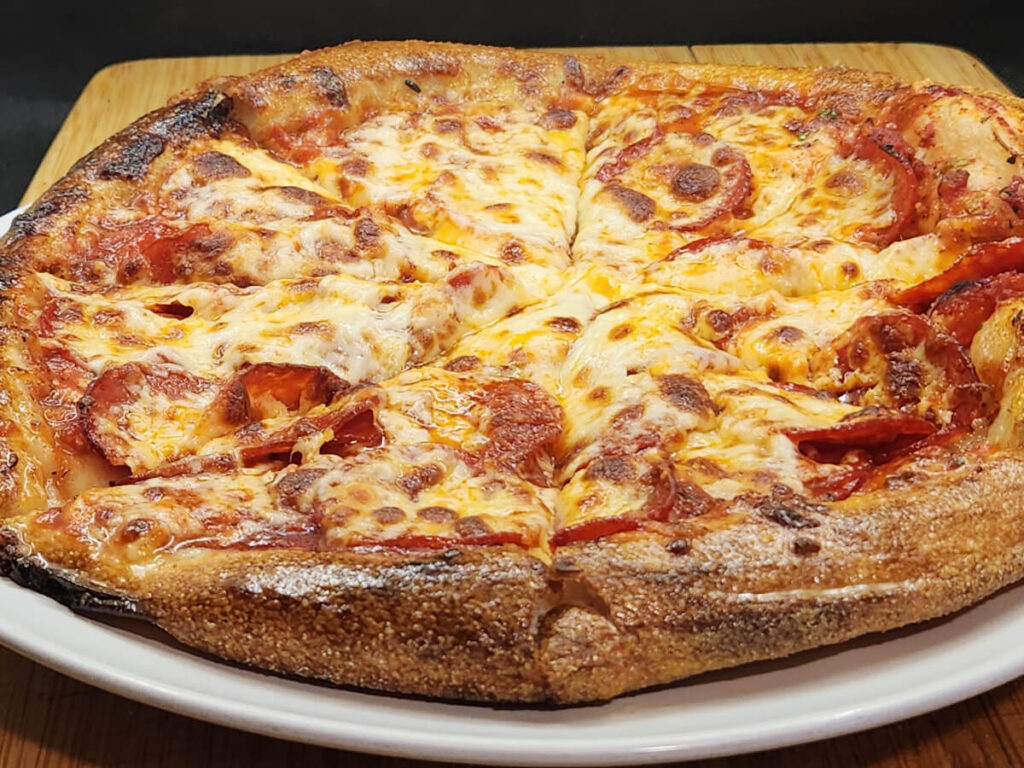 JAHZKITCHEN Sliced Pepperoni Pizza Plated JAHZKITCHEN Sliced Pepperoni Pizza Plated