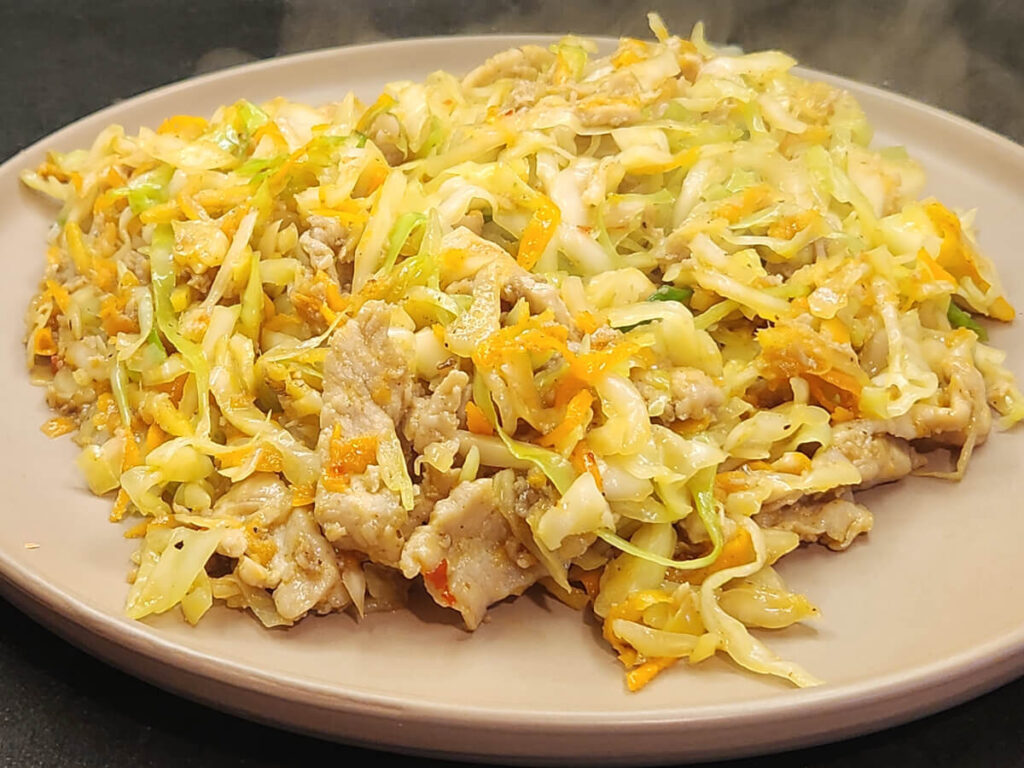 Pork Eggroll Stirfry with Sweet Chilli Sauce