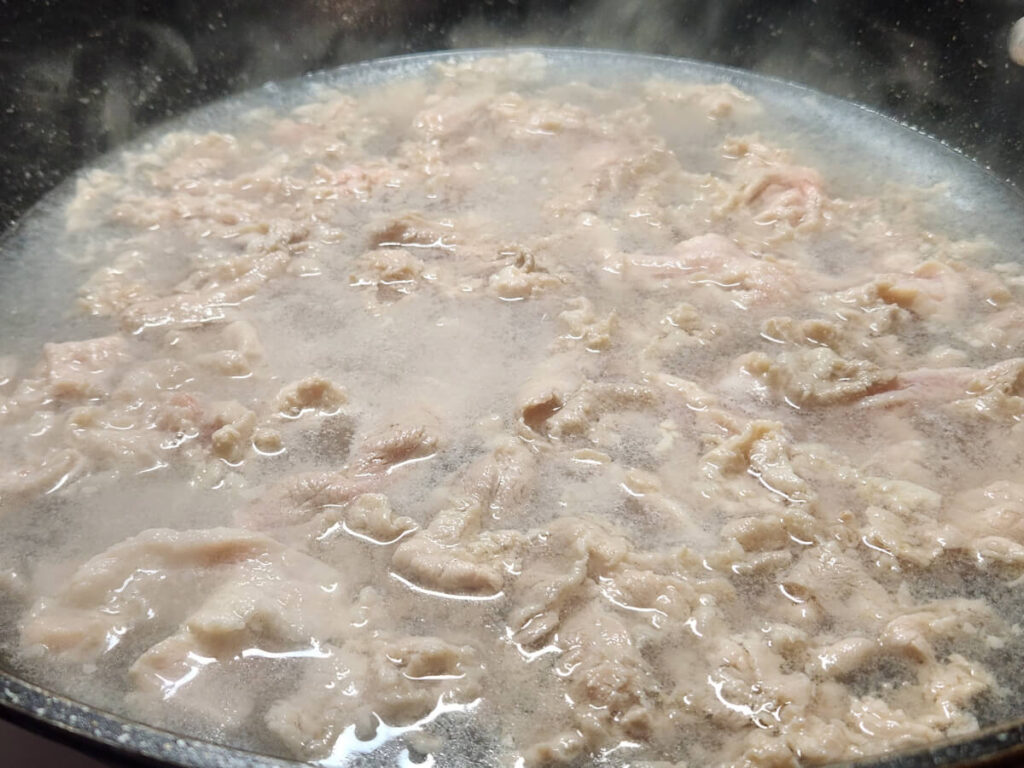 Water Velevting Pork