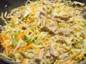 Wok Pork Eggroll Stirfry