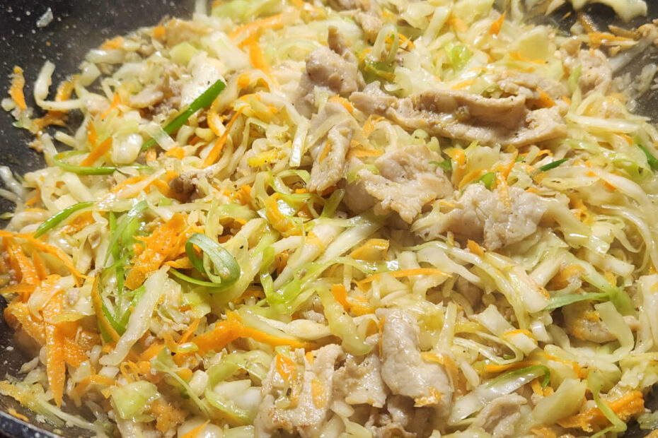Wok Pork Eggroll Stirfry