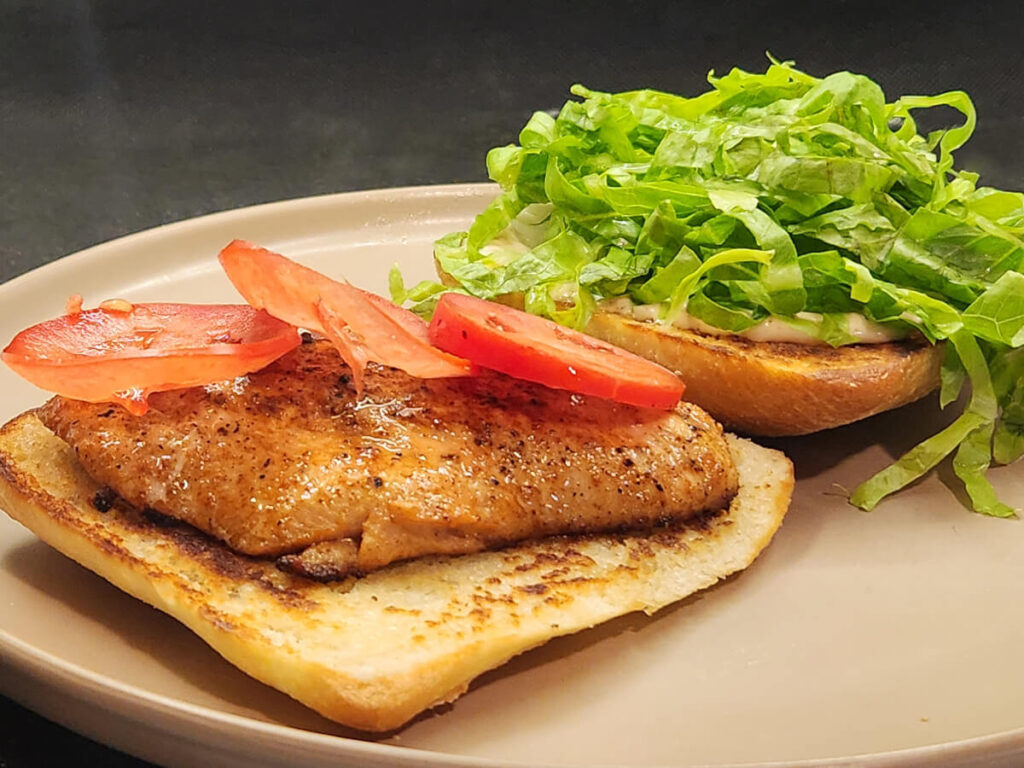 Open Face Rotisserie Chicken Sandwich Open Face Rotisserie Chicken Sandwich