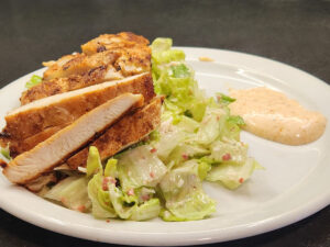 Rotisserie Chicken topped Caesar Salad