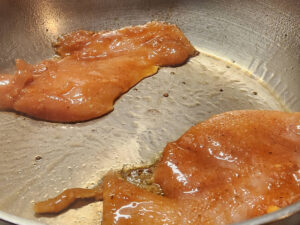 Searing Rotisserie Chicken Fillets